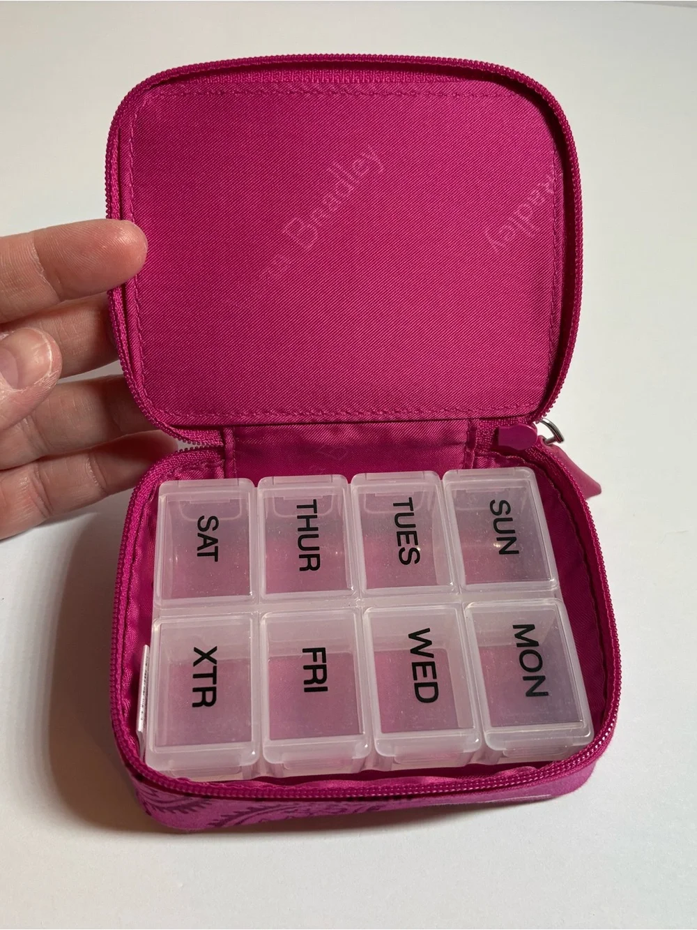 Vera Bradley “Stamped Paisley” Travel Pill Case